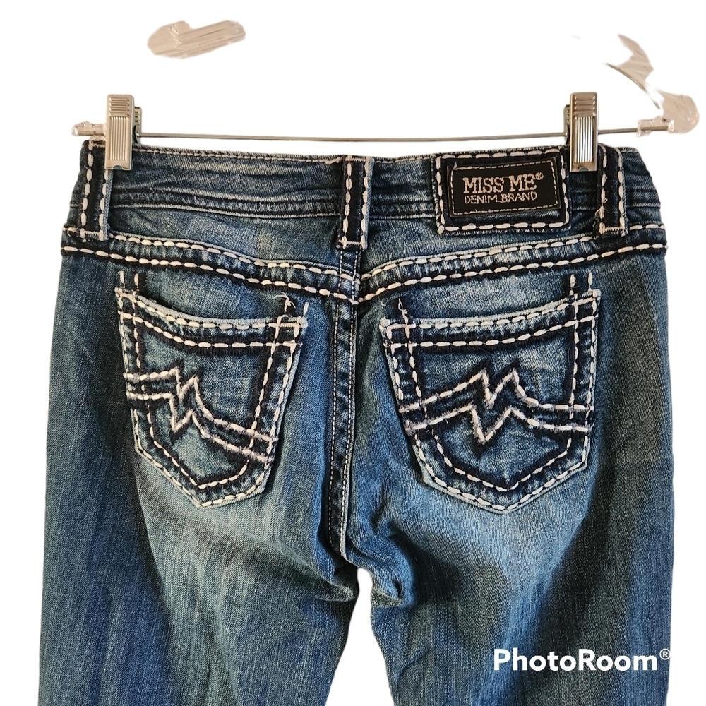 Miss Me Easy Straight JE1034ETL Denim Jeans Size 26 Womens - Picture 6 of 6